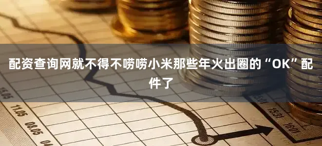 配资查询网就不得不唠唠小米那些年火出圈的“OK”配件了